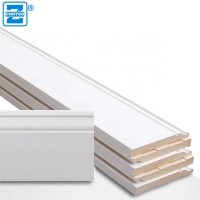 Decorative interior white gesso primer coated MDF moulding for sale