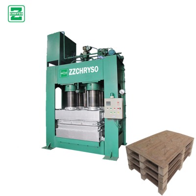 Complete Line Hot Press Compressed Wood Pallet Making Machine | Sawdust Wood Pallet Making Machine On Sale