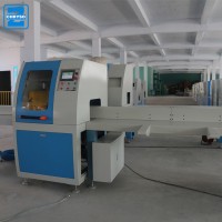 Automated optimizing cutoff saw machine